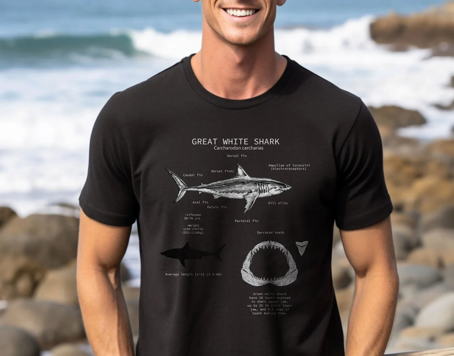Great White Shark Tee V4