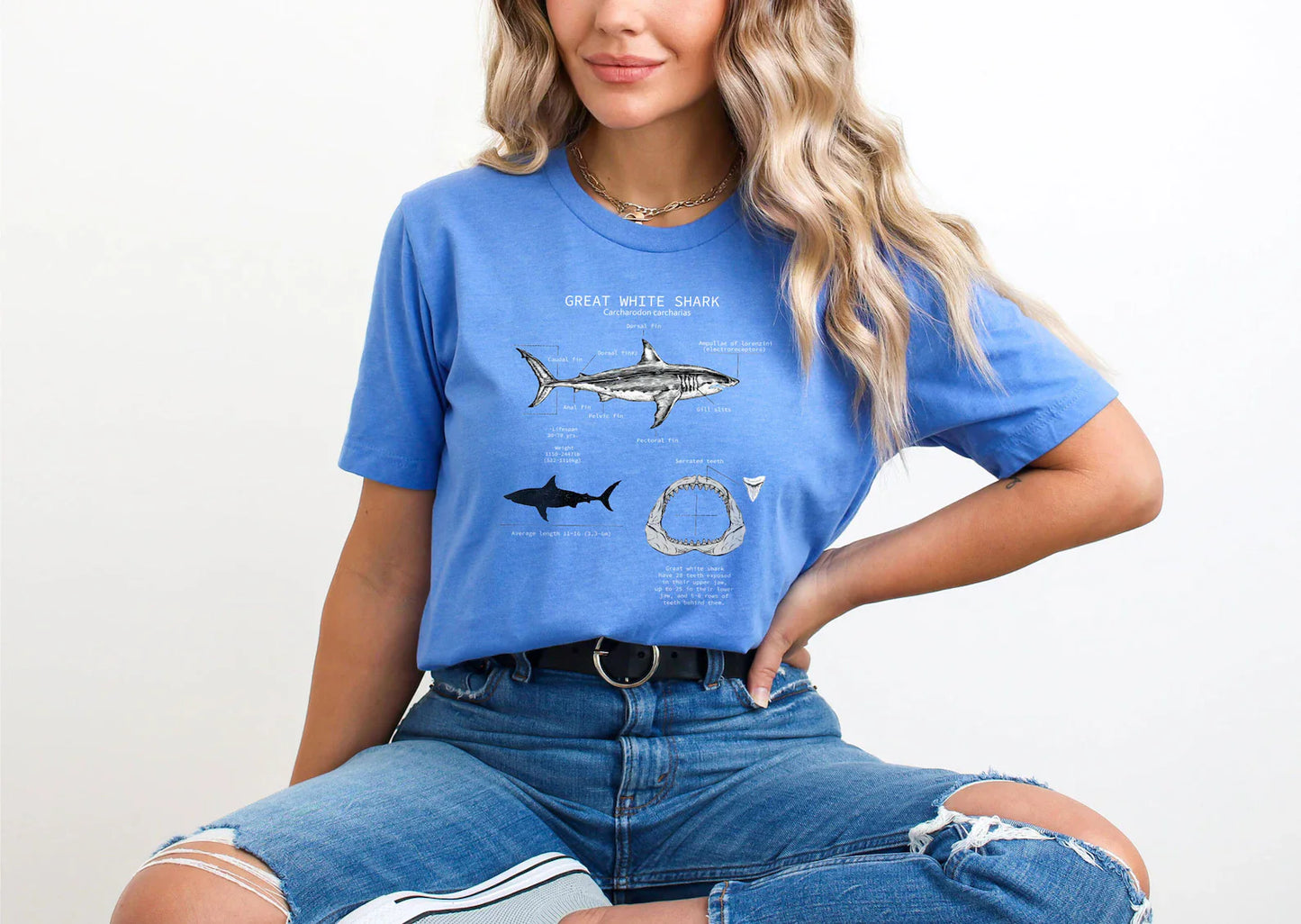 Great White Shark Tee V4