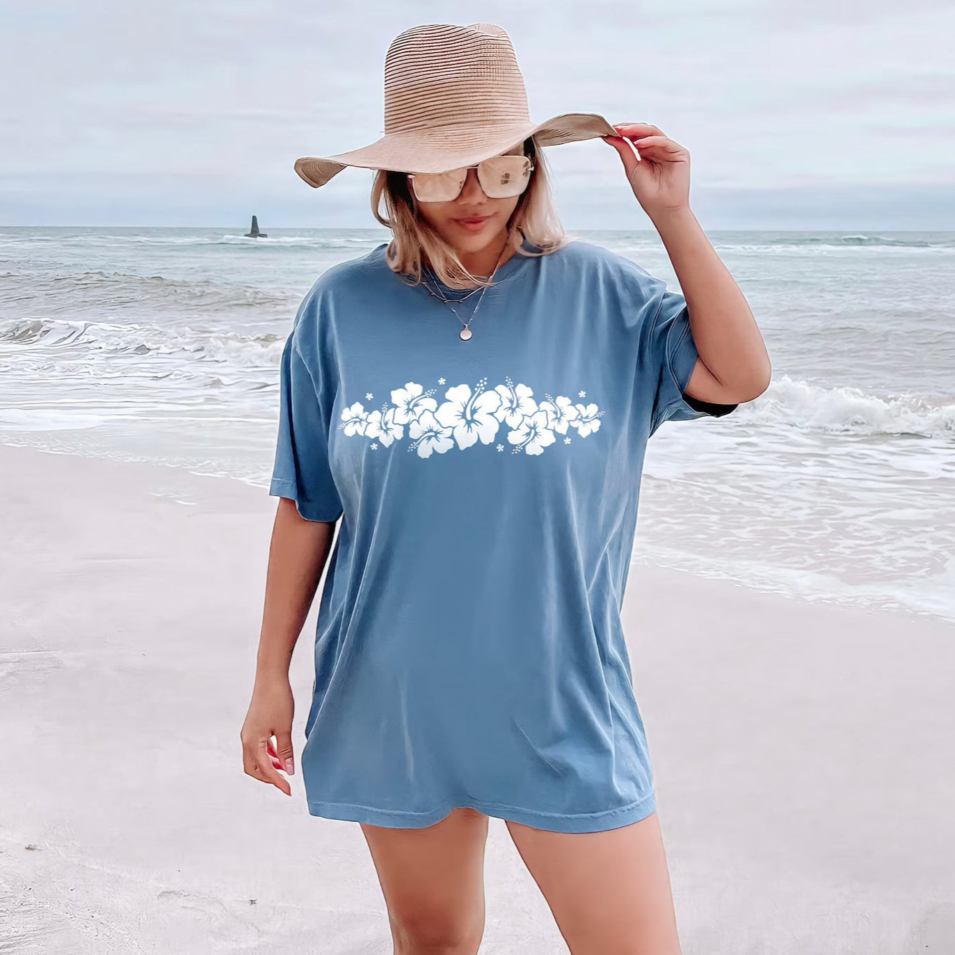 Hibiscus Flower Tee