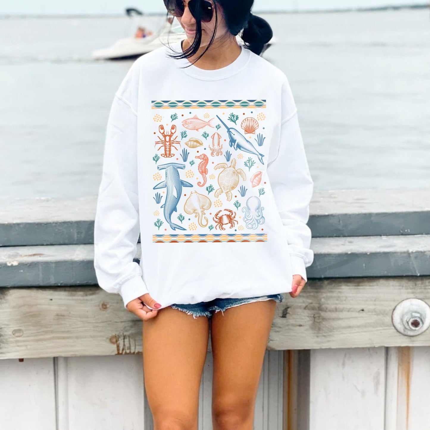 Sea Marine Life Sweater