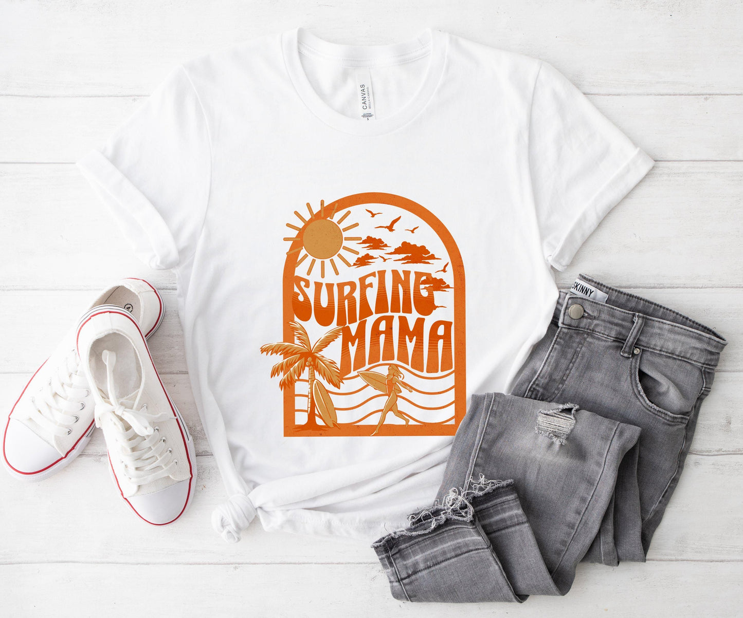 Surfing Mama Tee