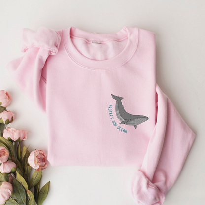 Protect Our Ocean Whale Sweater