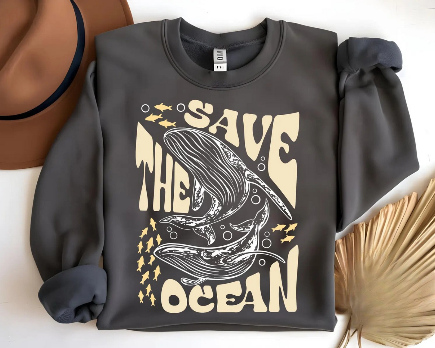 Retro Save The Ocean Sweater