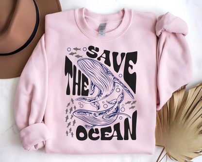 Retro Save The Ocean Sweater
