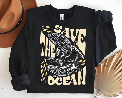 Retro Save The Ocean Sweater
