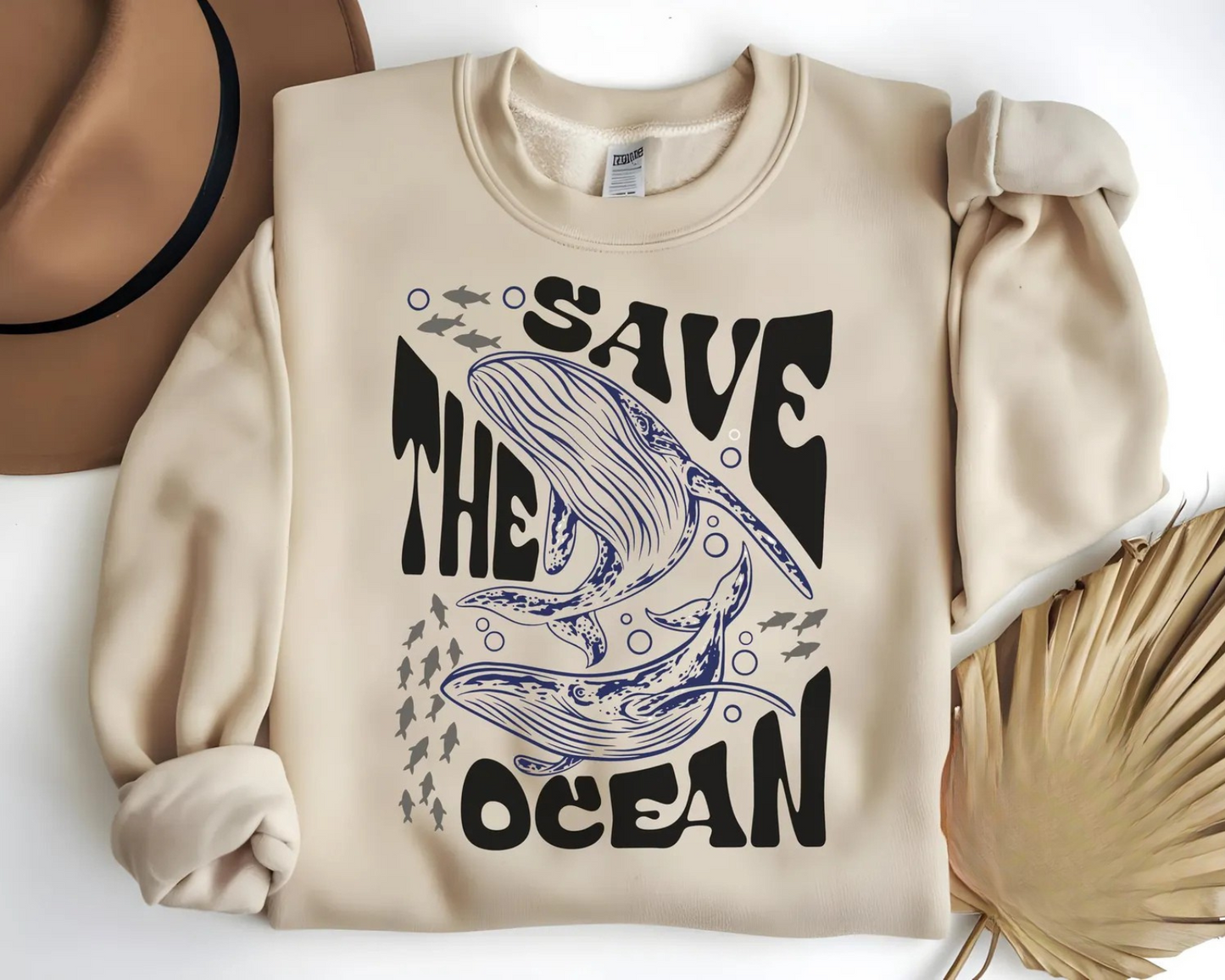 Retro Save The Ocean Sweater