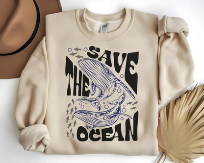 Retro Save The Ocean Sweater