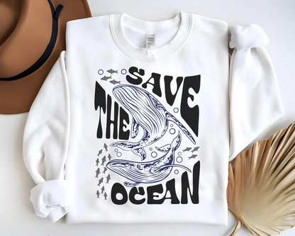 Retro Save The Ocean Sweater