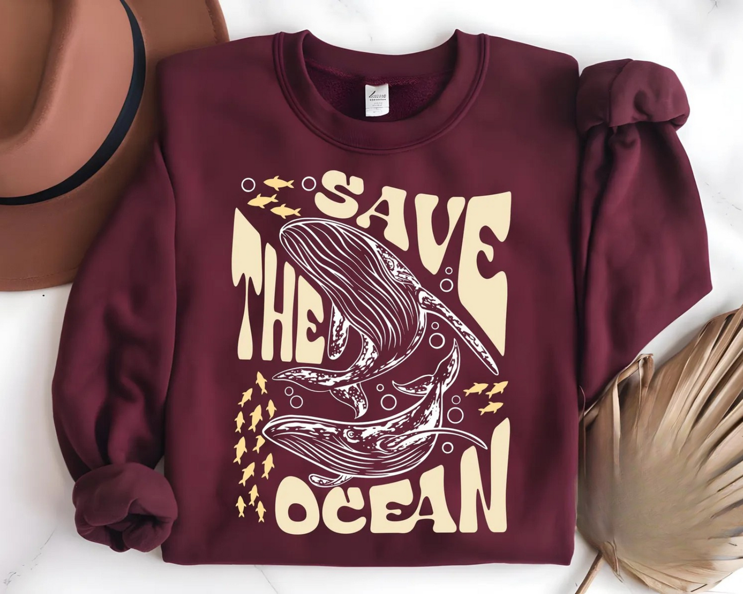 Retro Save The Ocean Sweater