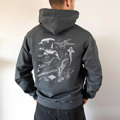 Underwater Sea Animal Vintage Hoodie