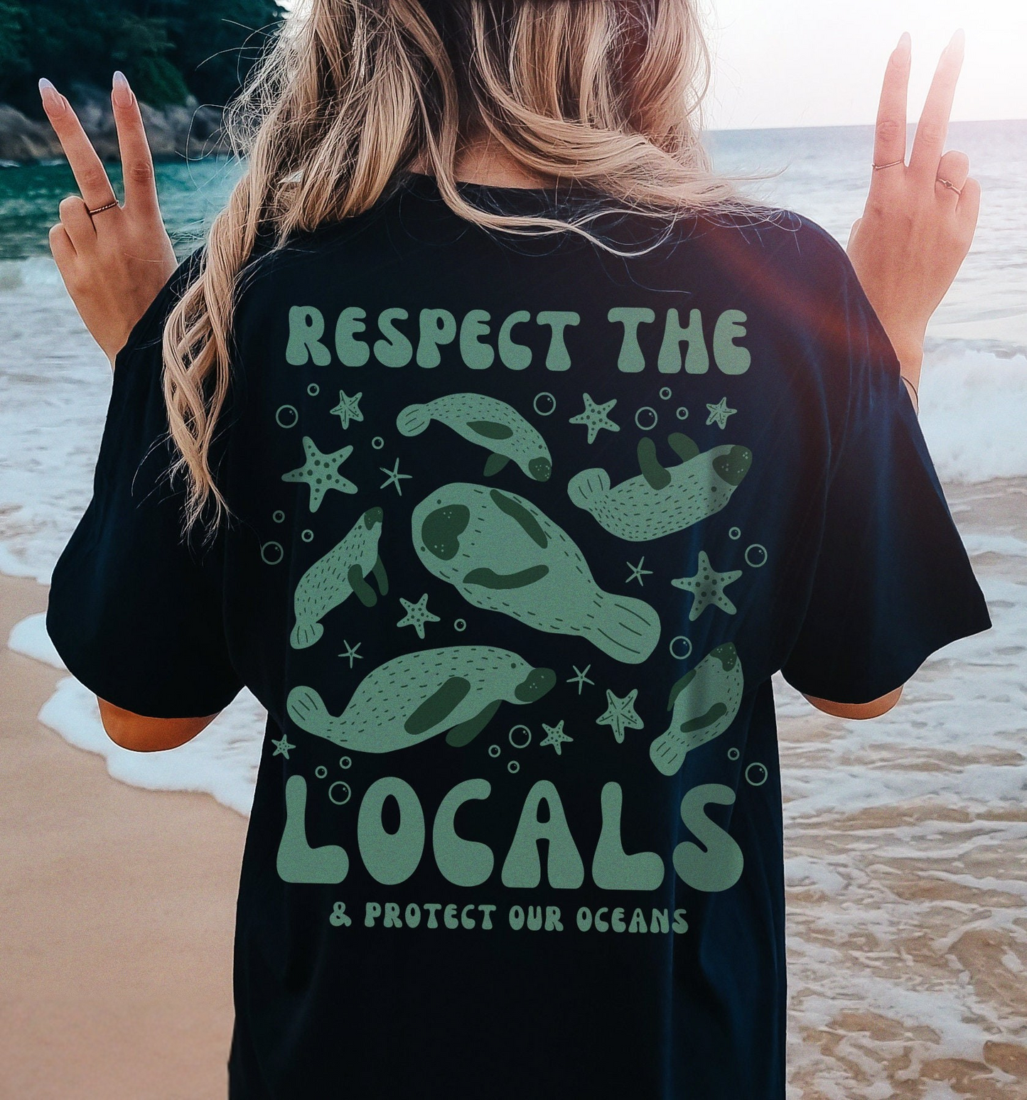 Respect The Locals Manatee Tee