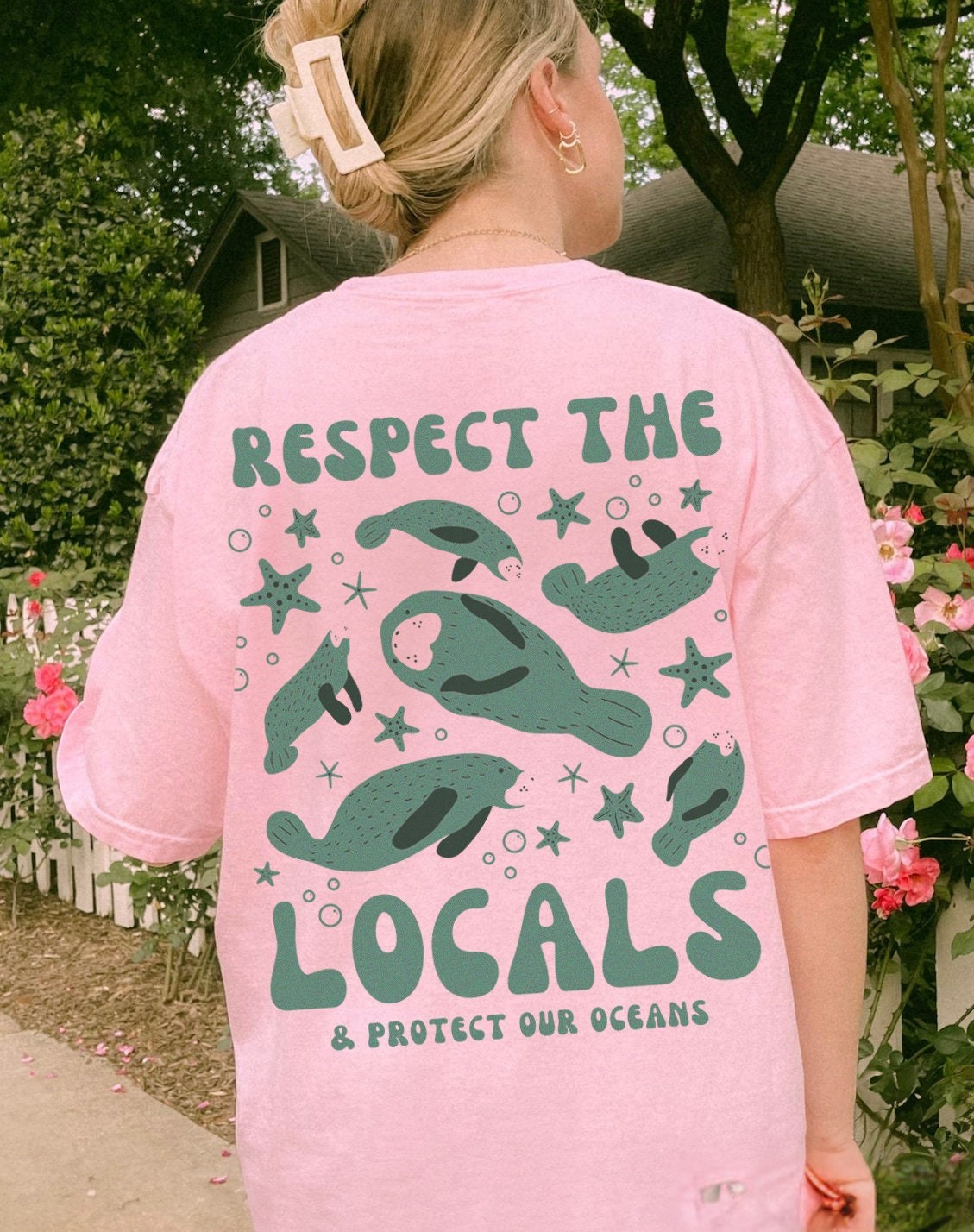 Respect The Locals Manatee Tee