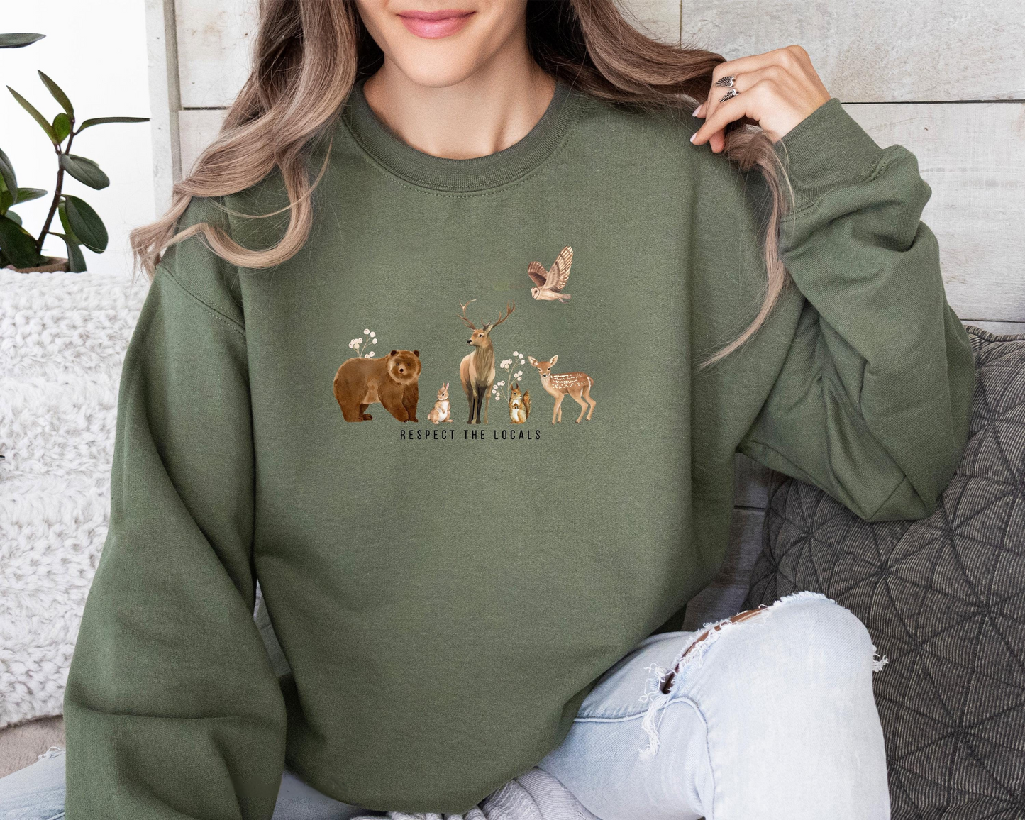 Respect The Locals Forest Sweater