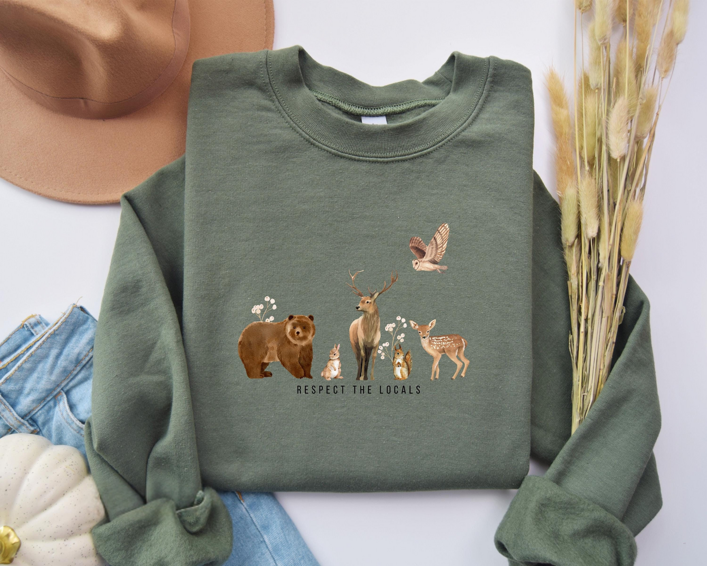 Respect The Locals Forest Sweater
