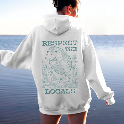Respect The Locals Manatee Hoodie V5
