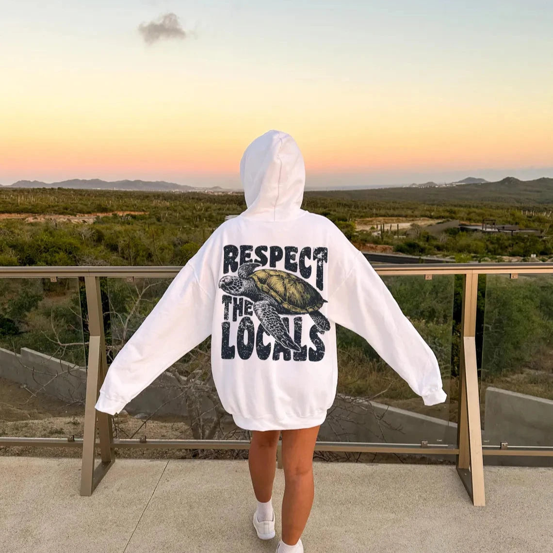 Respect The Locals Turtle Hoodie