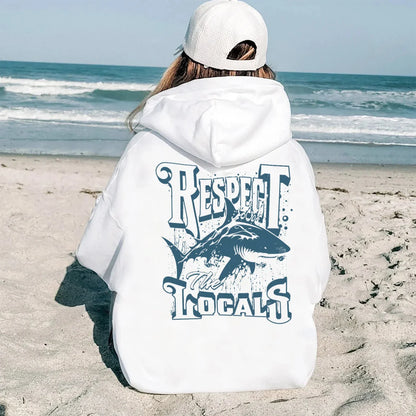 Respect The Locals Shark Hoodie V11
