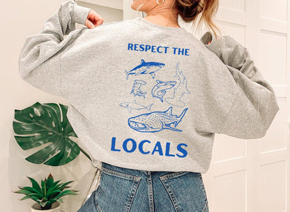 Respect The Locals Shark Hoodie V9