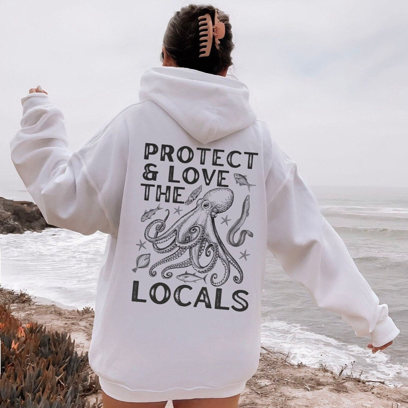 Octopus Protect & Love The Locals Hoodie