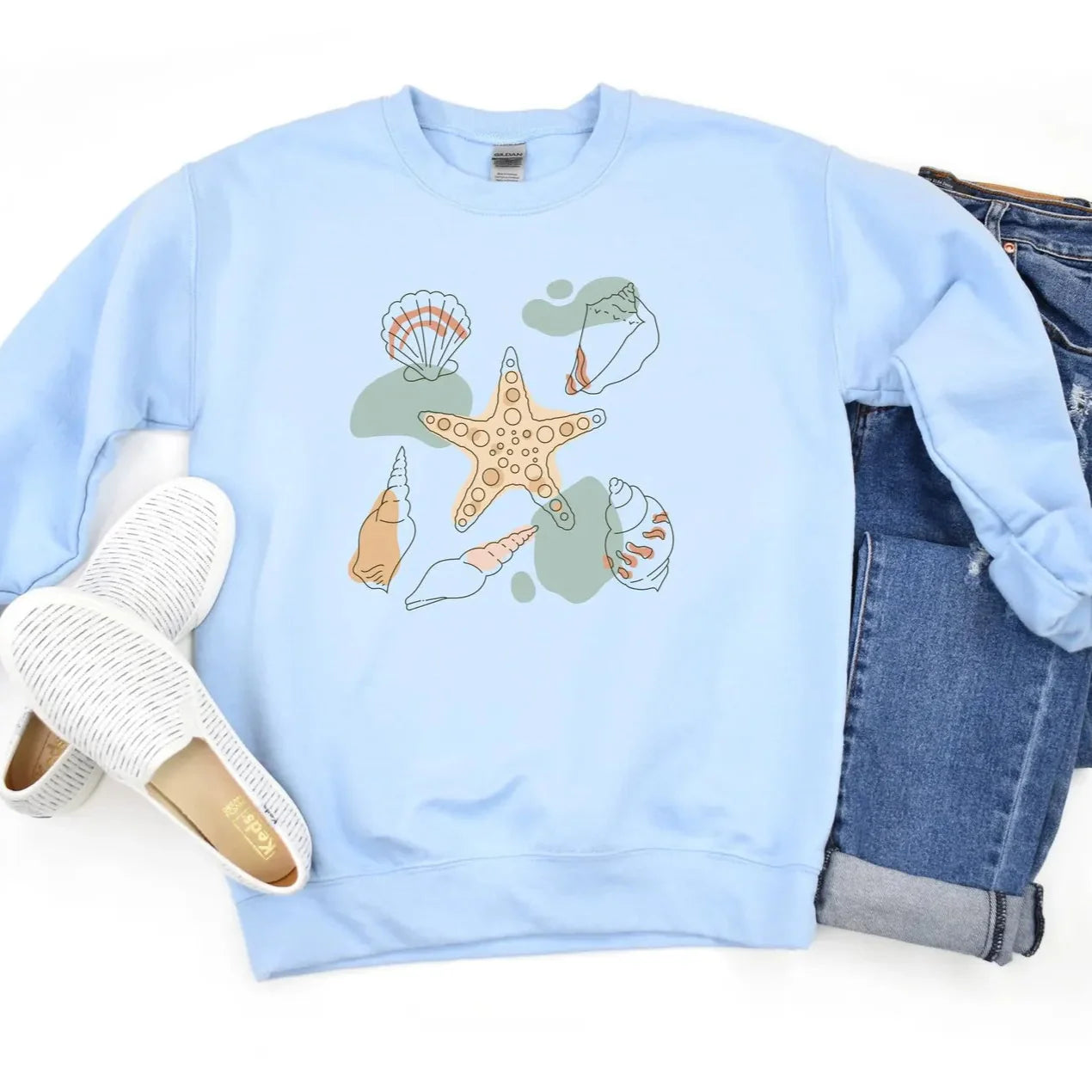 Sea Shells Graphic Sweater
