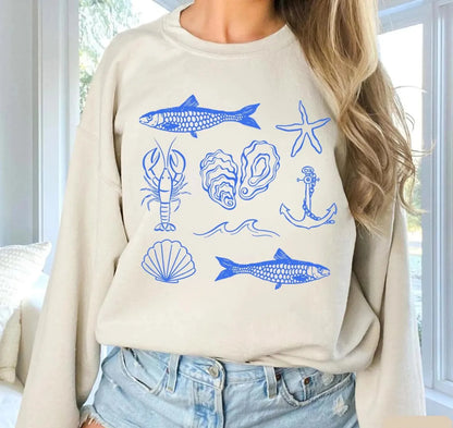 Fish Beach Sweaster