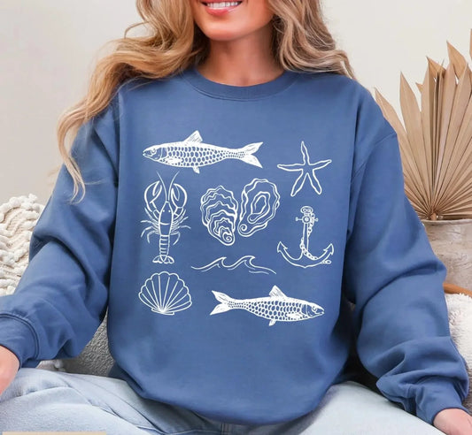 Fish Beach Sweaster