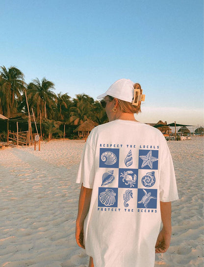 Retro Respect The Oceans Tee