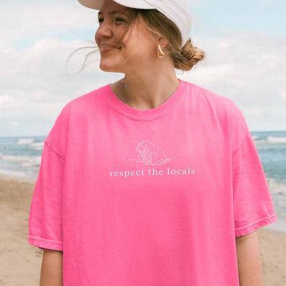 Respect The Locals Manatee Tee V4