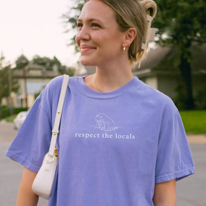 Respect The Locals Manatee Tee V4
