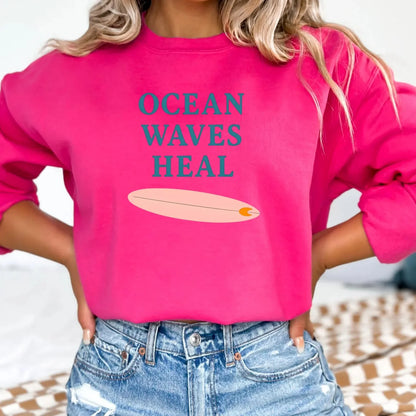 Ocean Waves Heal Sweater