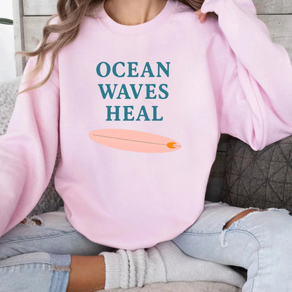 Ocean Waves Heal Sweater
