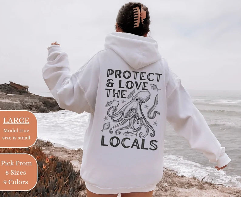 Octopus Protect & Love The Locals Hoodie