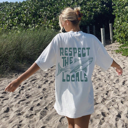 Respect The Locals Shark Tee V2