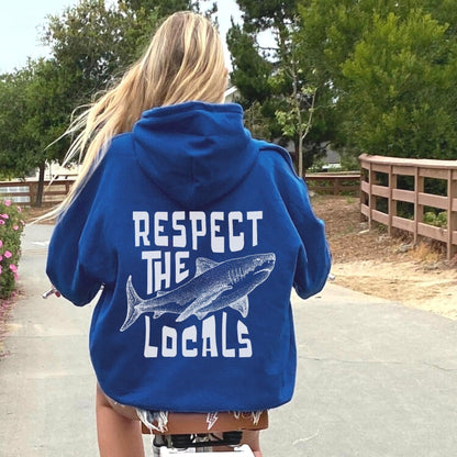 Respect The Locals Shark Hoodie V2