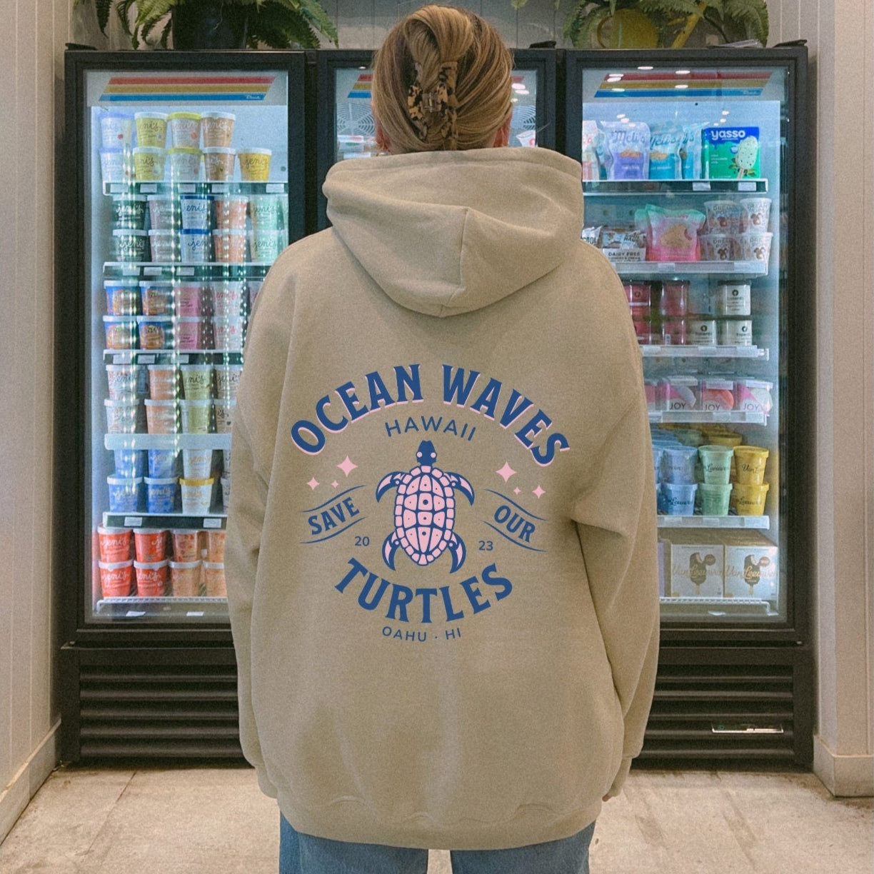 Ocean Wave Turtle Hoodie