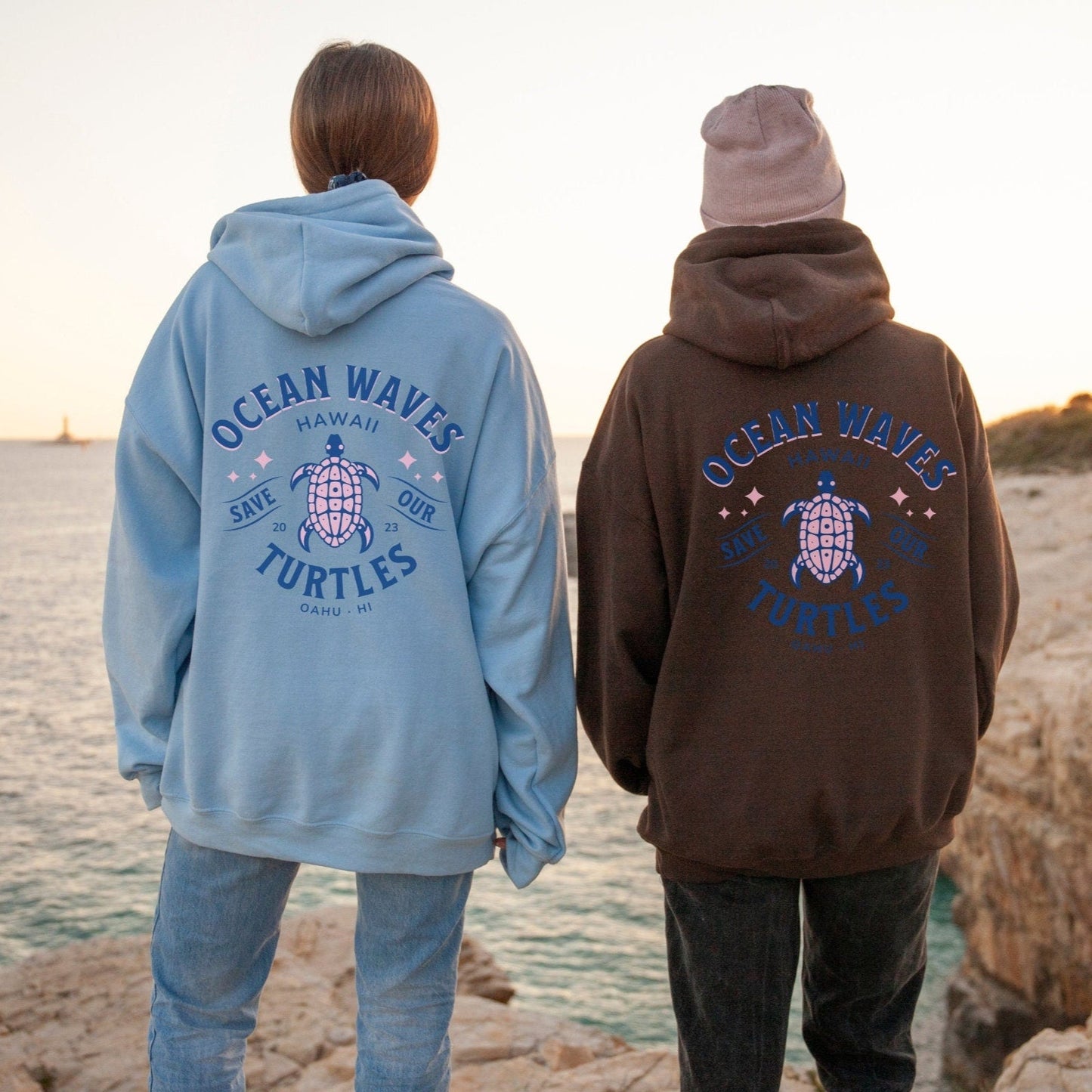 Ocean Wave Turtle Hoodie