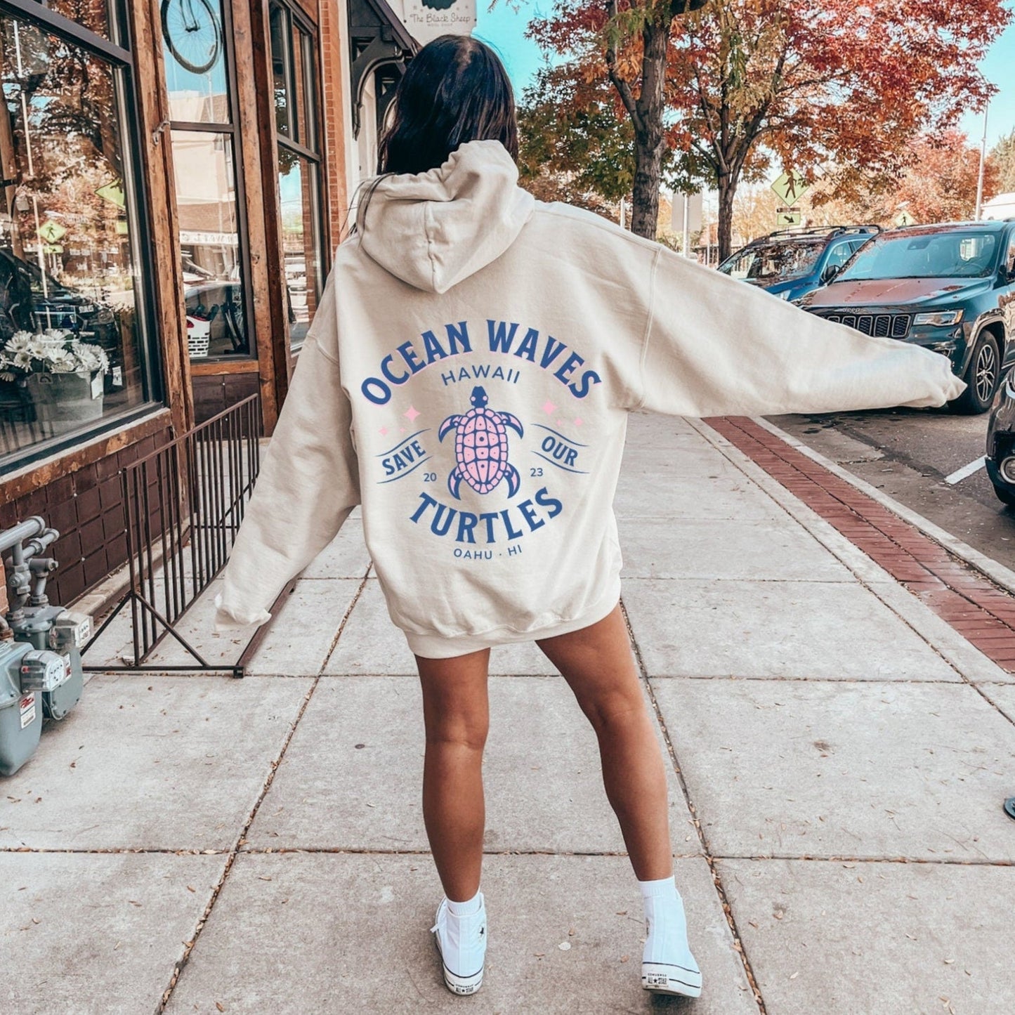 Ocean Wave Turtle Hoodie