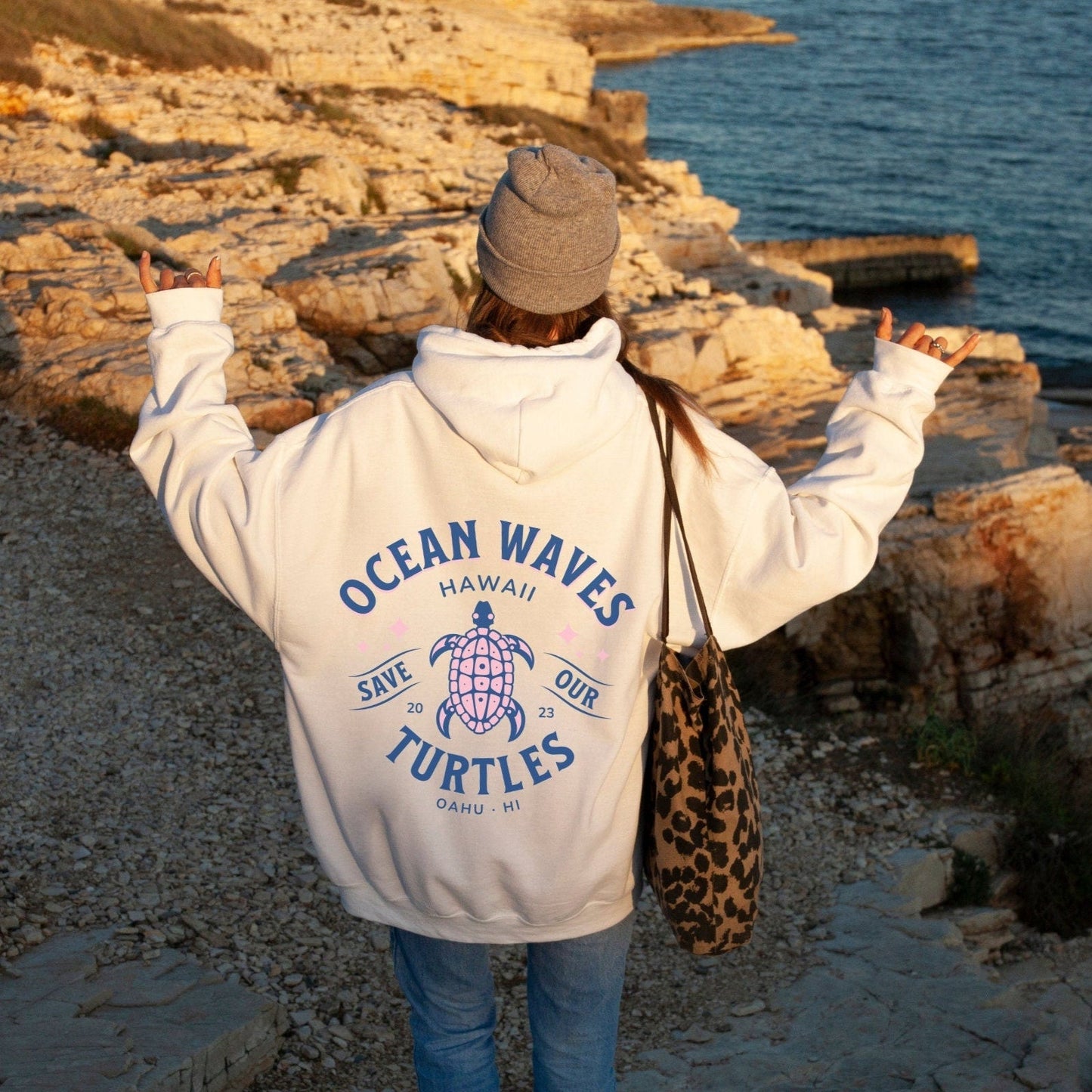 Ocean Wave Turtle Hoodie