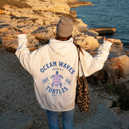 Ocean Wave Turtle Hoodie