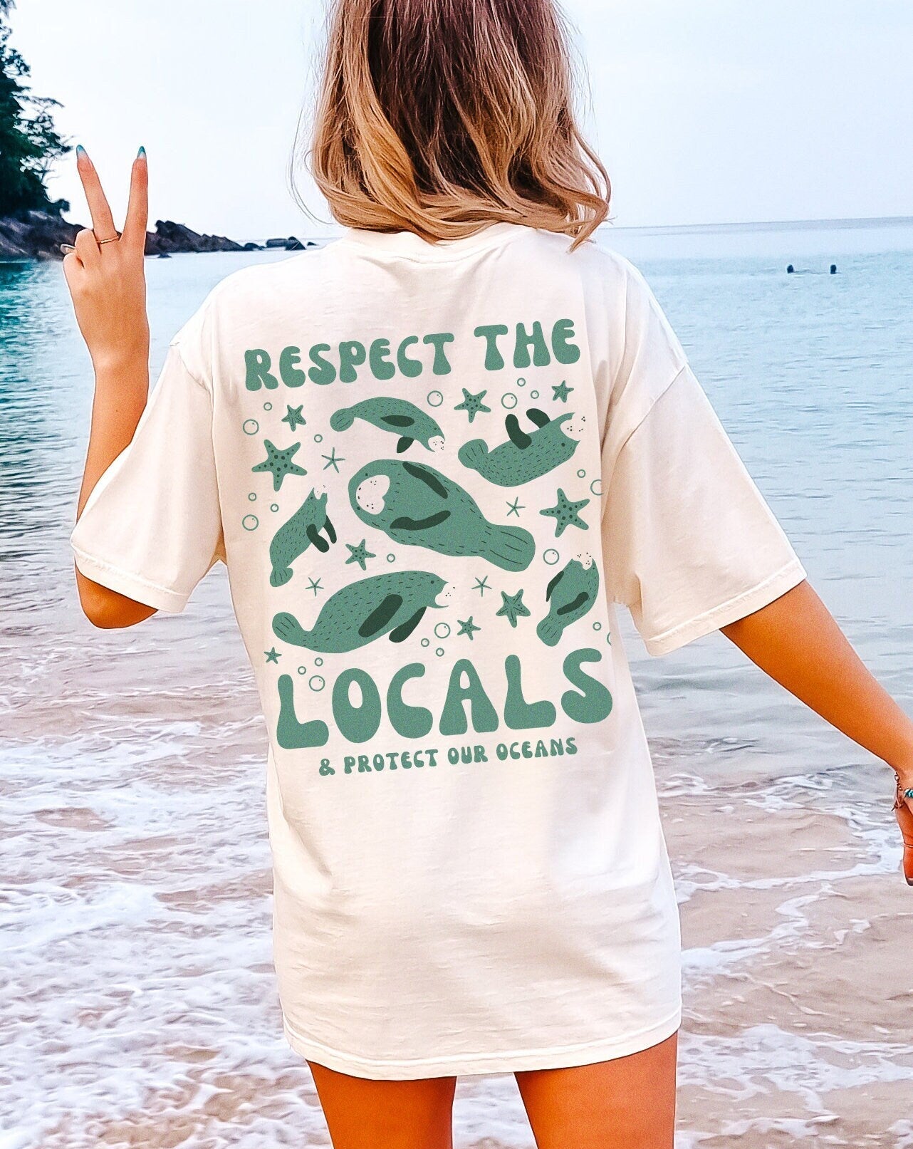 Respect The Locals Manatee Tee