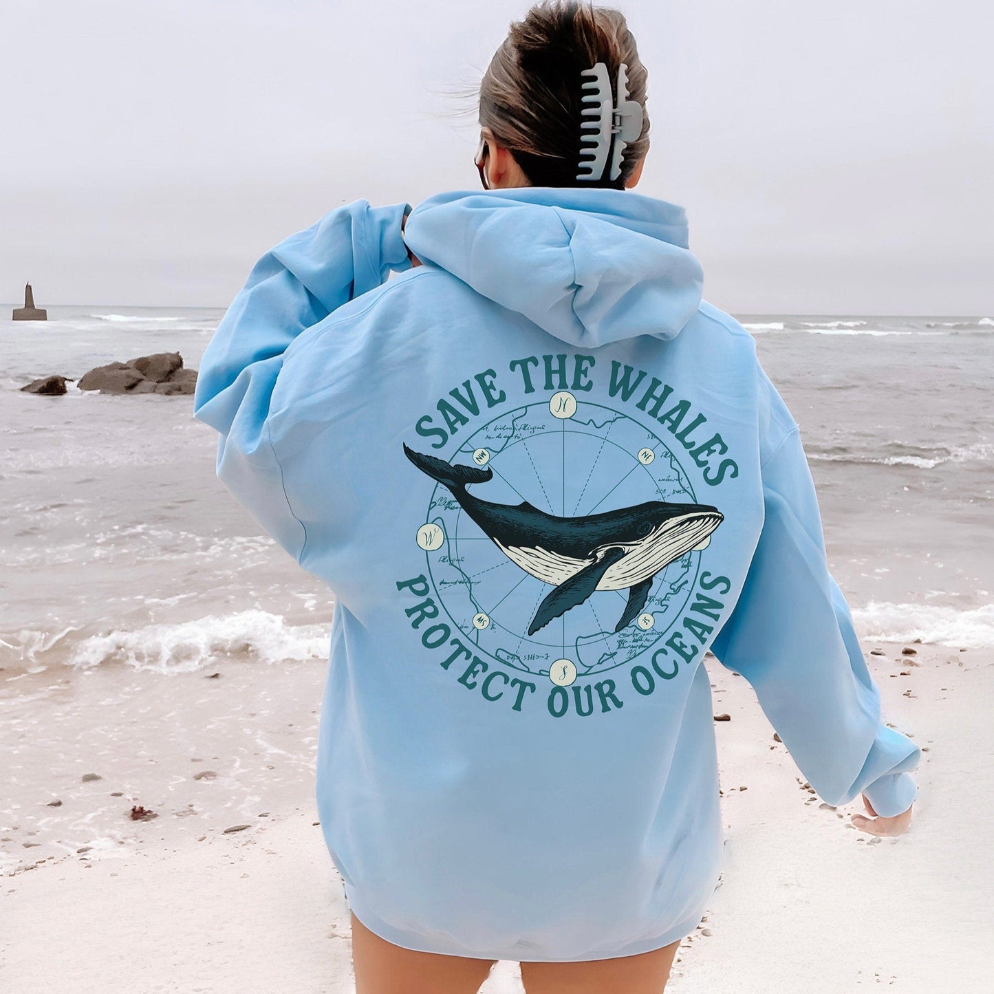 Save The Whales Hoodie V8