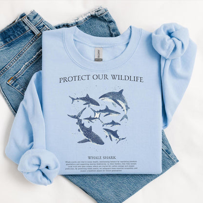 Protect Our Wildlife Shark Sweater