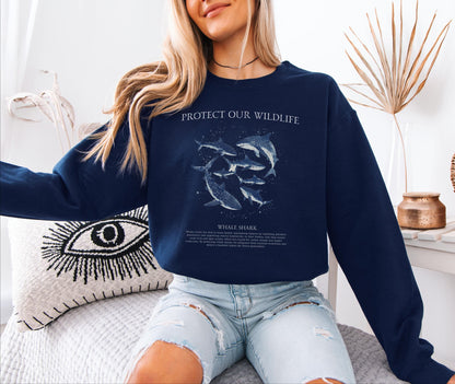 Protect Our Wildlife Shark Sweater