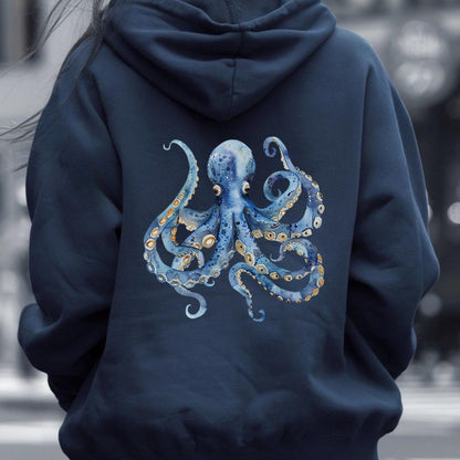 Watercolour Octopus Hoodie
