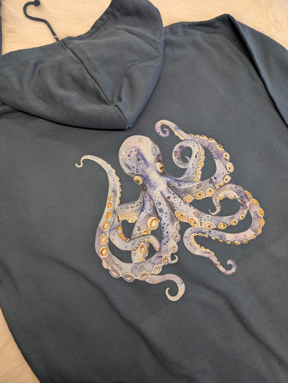 Watercolour Octopus Hoodie