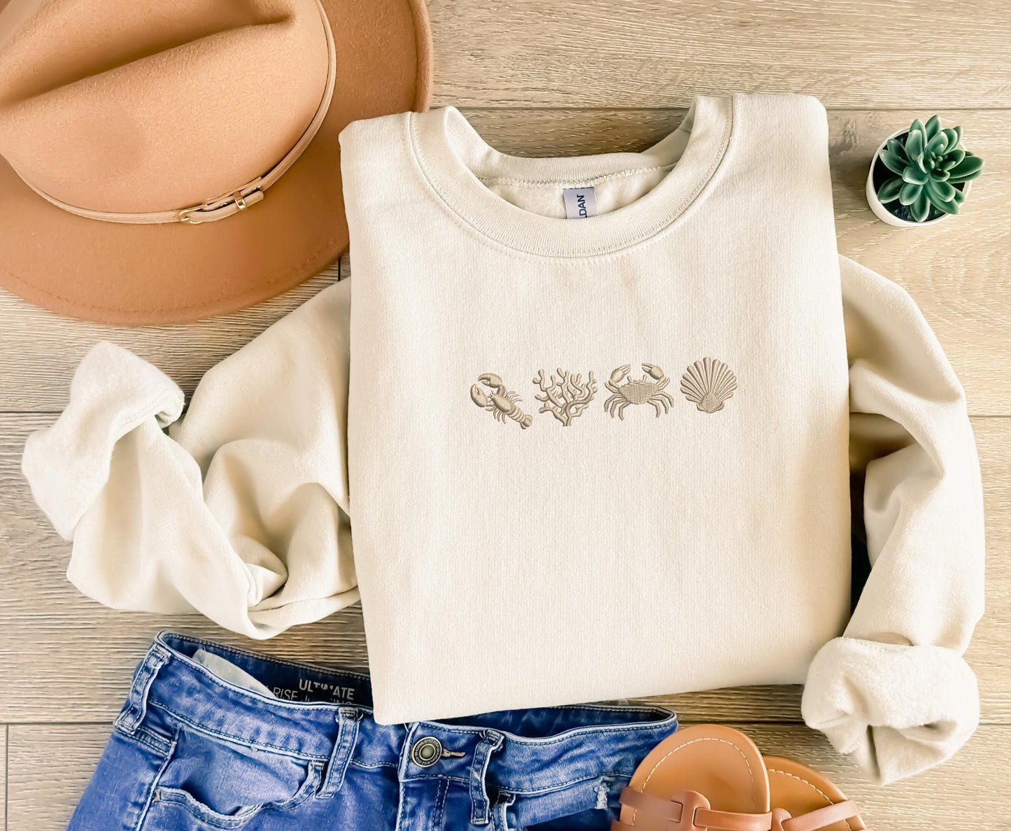 Sea Life Sweater New